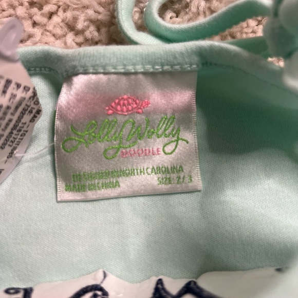 GIRLS LOLLY WOLLY DOODLE SUN TOP MONOGRAMMED WITH “AWG” SIZE 2/3 NWT - Picture 5 of 10